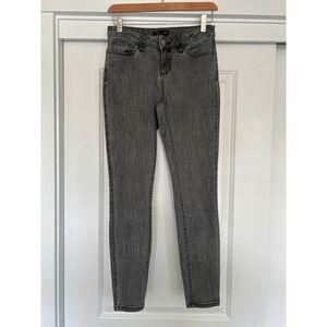 Prana Kara Skinny Jeans Womens 4/27 Short Grey Denim Mid Rise Pants